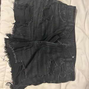 American Eagle Women's Black Denim Shorts